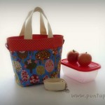 bolso cesta para llevar fiambrera comida picnic punt a punt