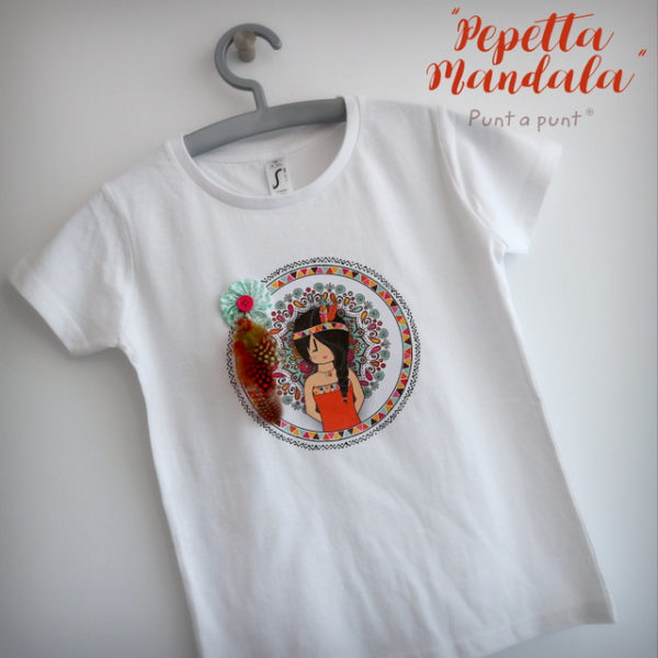 camiseta personalizada Pepetta mandala punt a punt-003