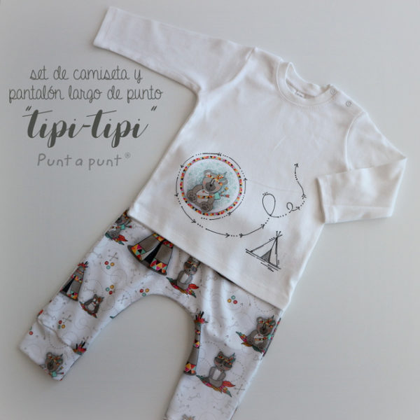 set de camiseta y ranita pantalon bebe tipi tipi sito punt a punt-004