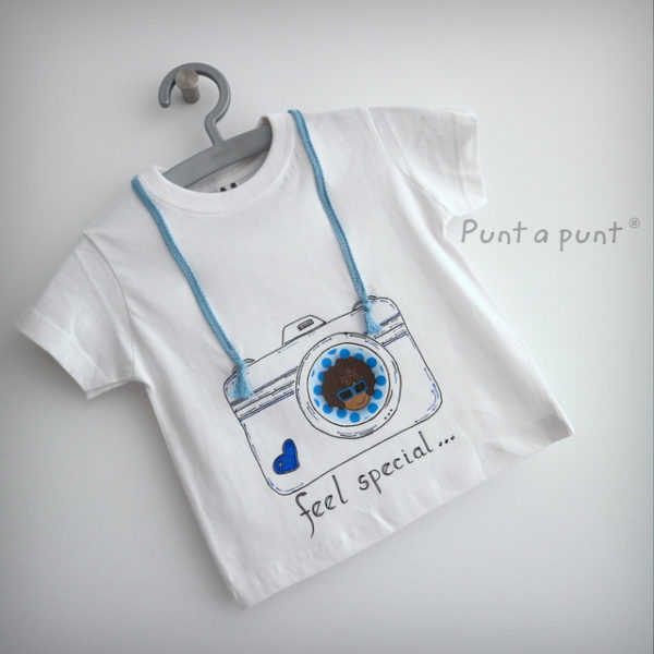 camiseta artesanal personalizada love camera punt a punt-004