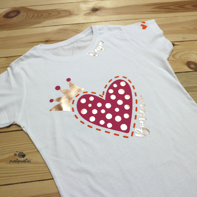 camiseta bonica corazón y corona puntapunt 02