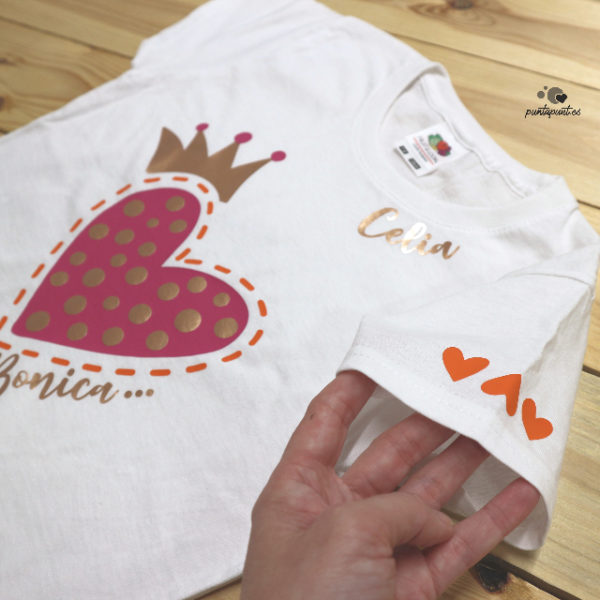 camiseta bonica corazón y corona puntapunt 03